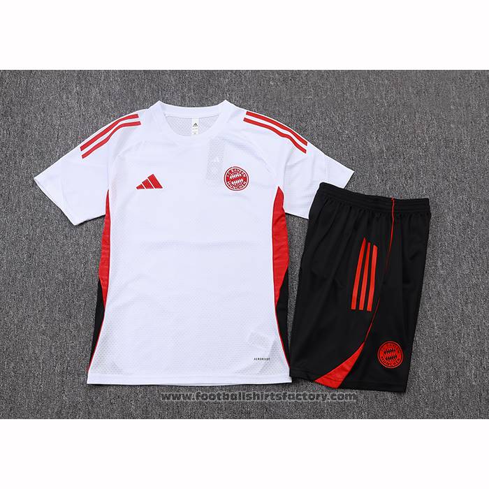 Tracksuit Bayern Munich Short Sleeve 2025-2026 White - Shorts